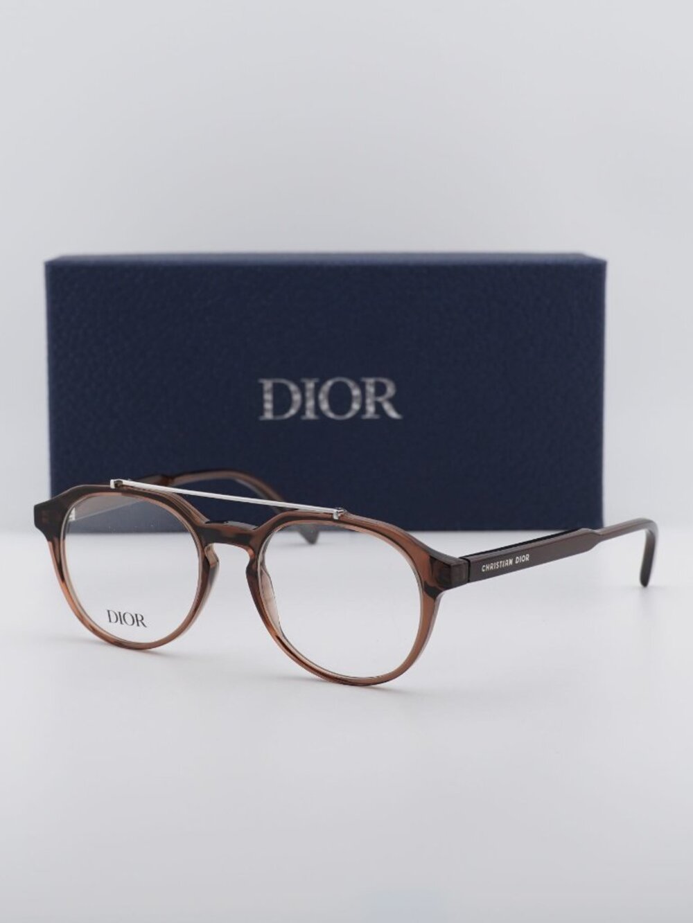 Dior DIORBOTANICAO R1I 6400 Square Men Eyeglasses 51mm - Gloss Brown